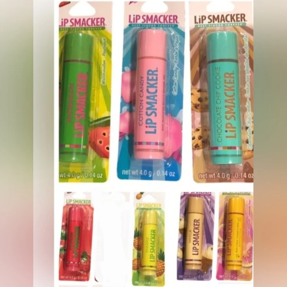 2pc best flavor forever‎ lip smacker lip balms in 9 flavors new FREE